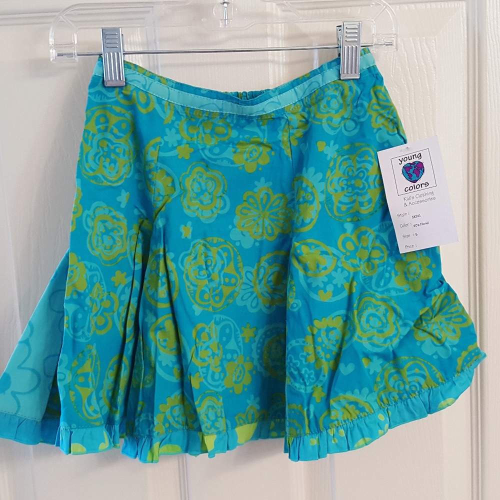 Girls SKIRT Batik Print Flair NWT Young Colors Toddler & Youth Sizes Gorgeous